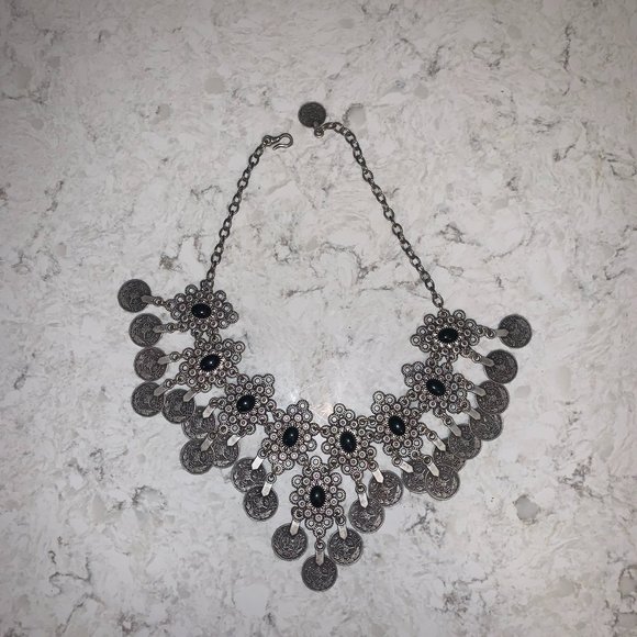 Natalie B Jewelry Eyes of Troy Necklace in Silver - Picture 4 of 4